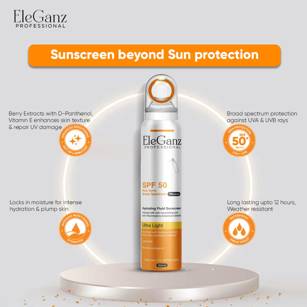 Hydrating Sunscreen Spray SPF 50 PA++++ With Hyaluronic Acid, Aloe Vera Extract