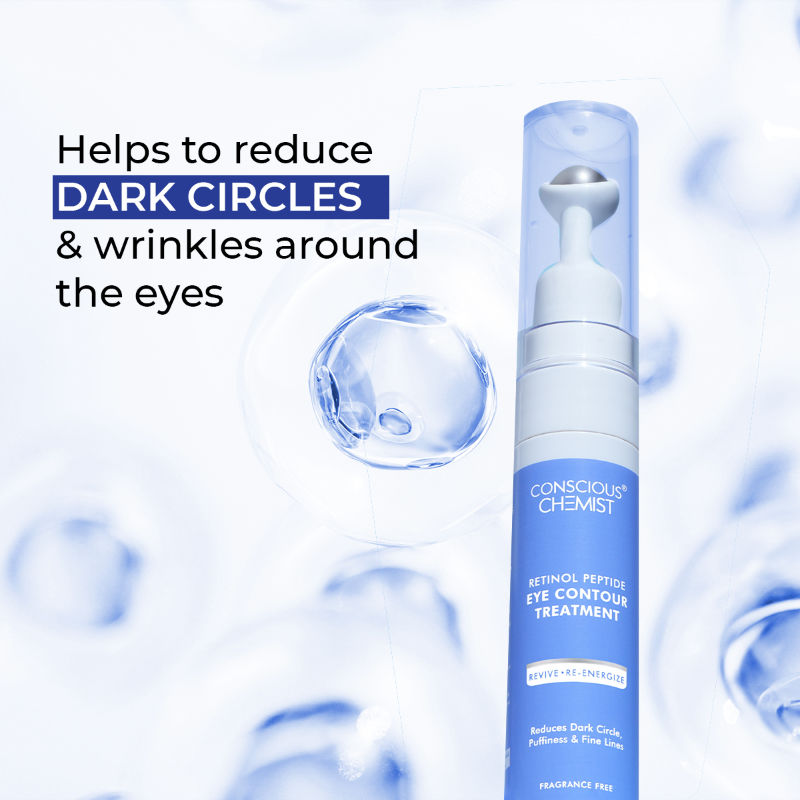 Retinol Peptide Under Eye Contour Treatment Serum For Dark Circles & Puffines