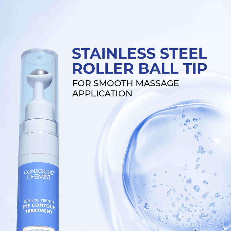 Retinol Peptide Under Eye Contour Treatment Serum For Dark Circles & Puffines