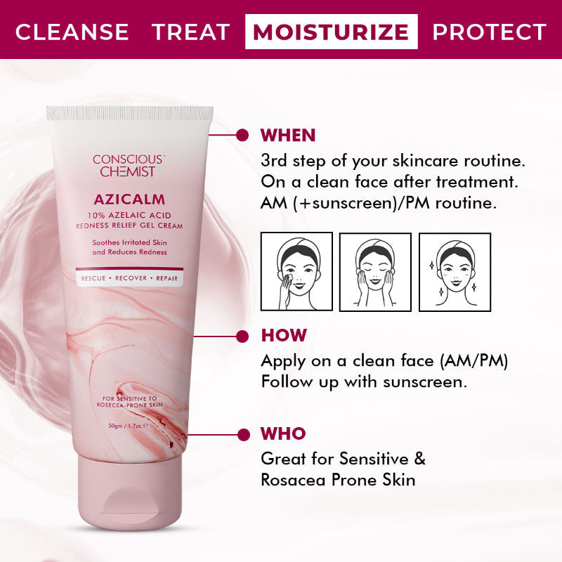 10% Azelaic Acid Gel Cream For Redness Relief & Acne Treatment