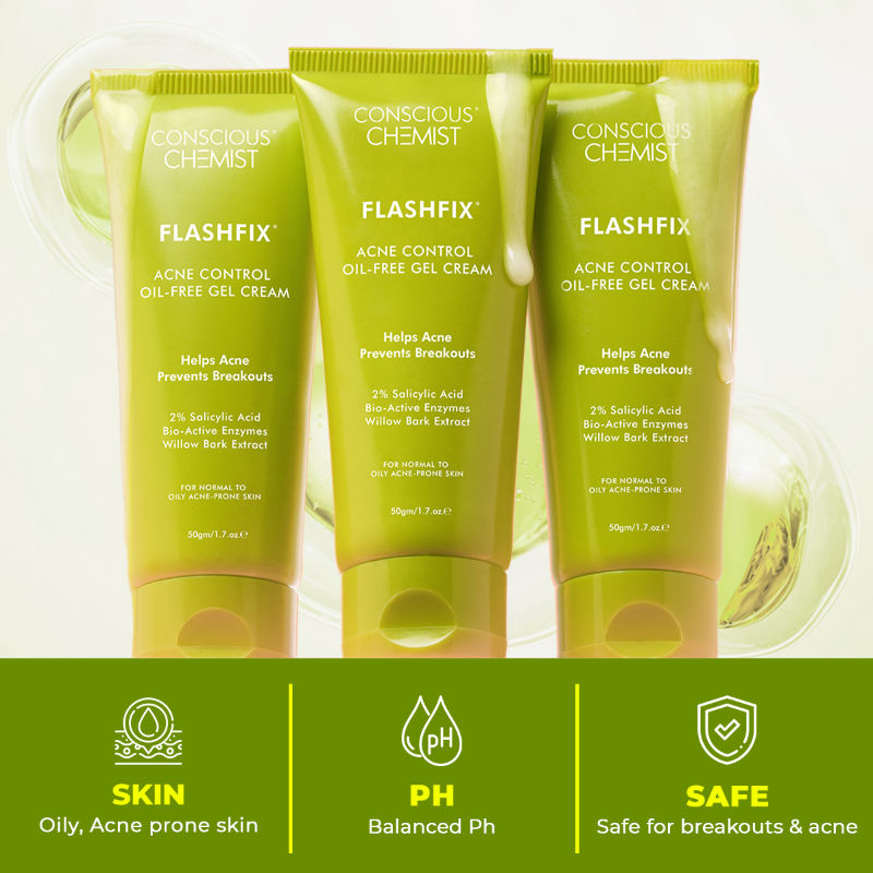 Flashfix Acne Spot Corrector Face Cream With 2% Salicylic Acid & Bio-Actives
