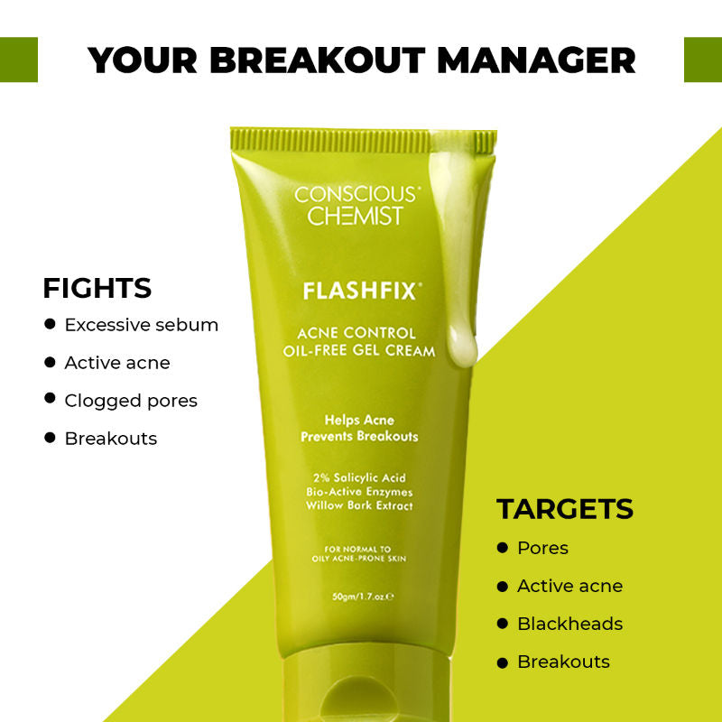Flashfix Acne Spot Corrector Face Cream With 2% Salicylic Acid & Bio-Actives
