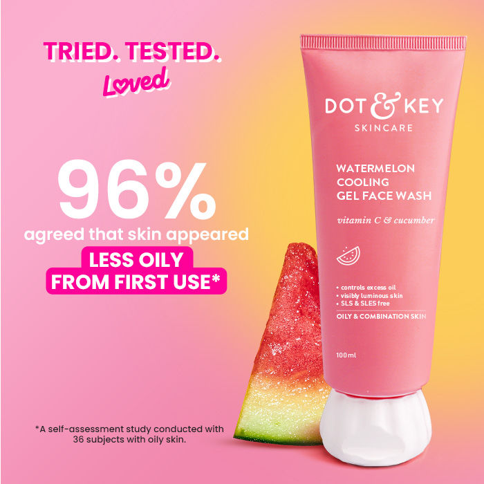 Watermelon & Vitamin C SuperGlow Gel Face Wash For Glowing Skin & Spots Reduction