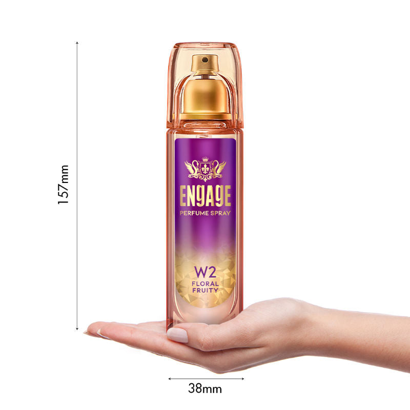 W2 Perfume Spray For Women, Floral & Fruity, Skin Friendly, Long-Lasting