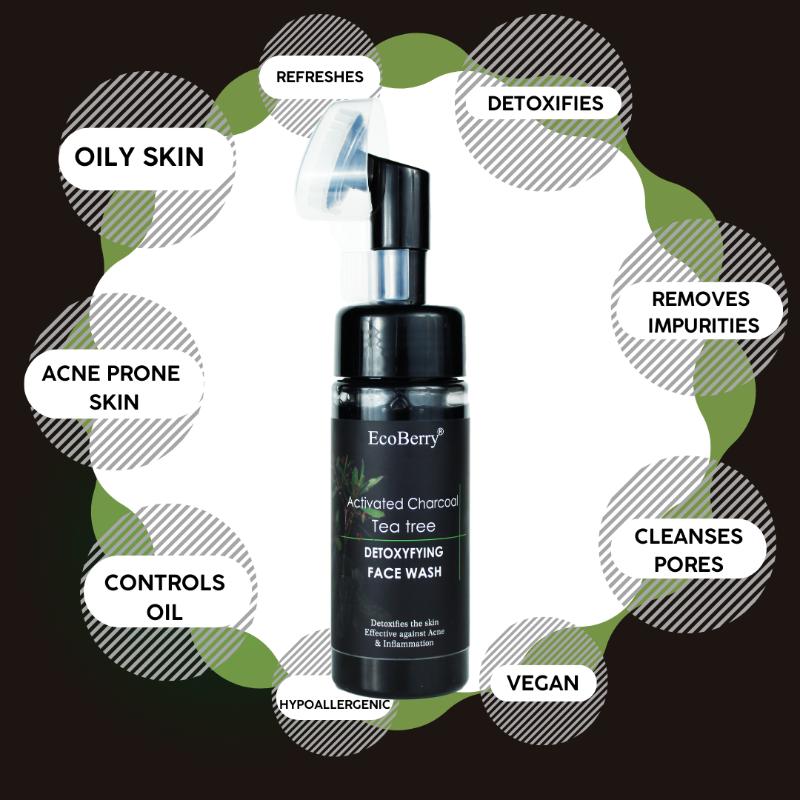 Activated Charcoal Teatree Face Wash