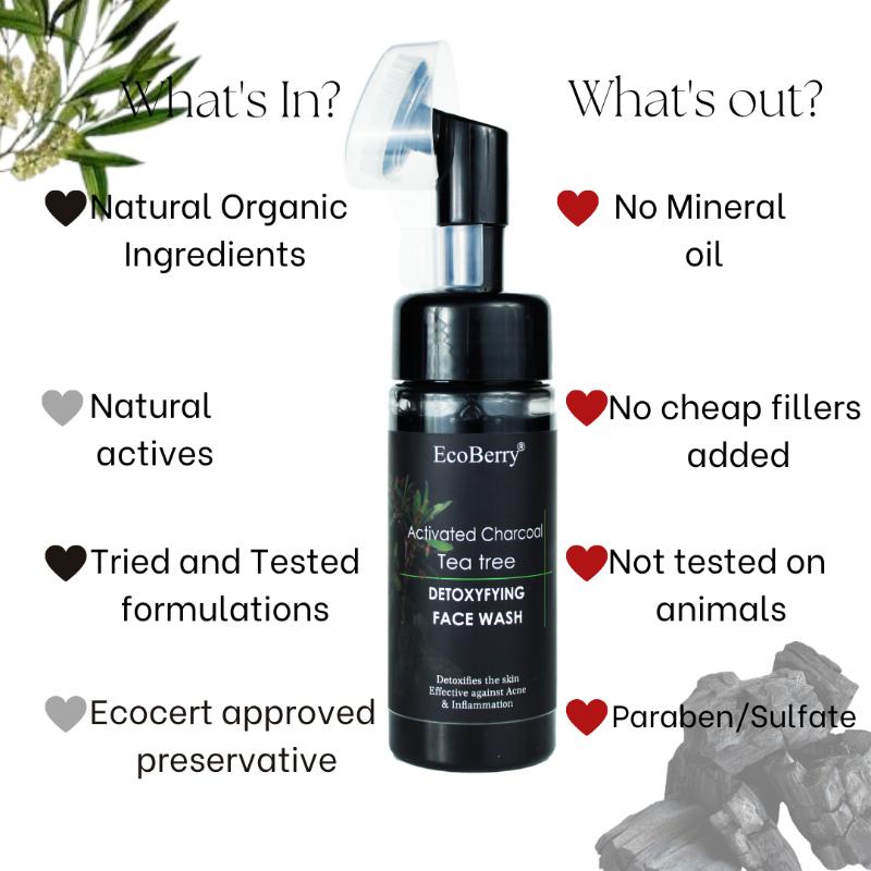 Activated Charcoal Teatree Face Wash