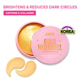 Gold Hydrogel Under Eye Patches-Caffeine & Collagen For Dark Circles, Hydration & De-Puff
