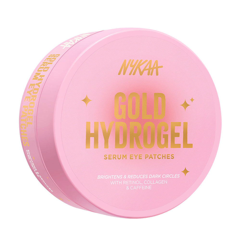 Gold Hydrogel Under Eye Patches-Caffeine & Collagen For Dark Circles, Hydration & De-Puff