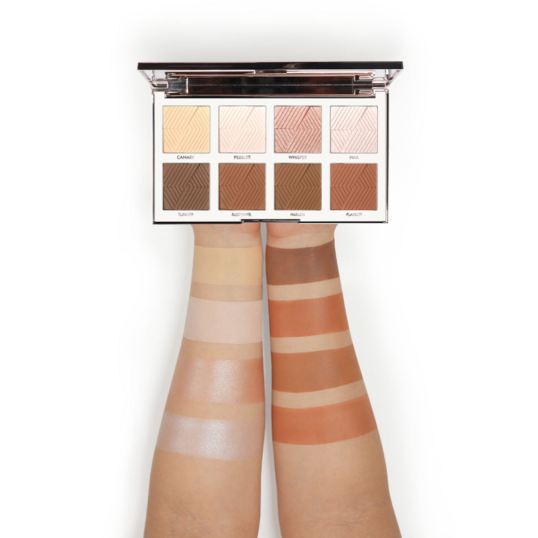 Essential Highlighter & Contour Powder Palette BKS003