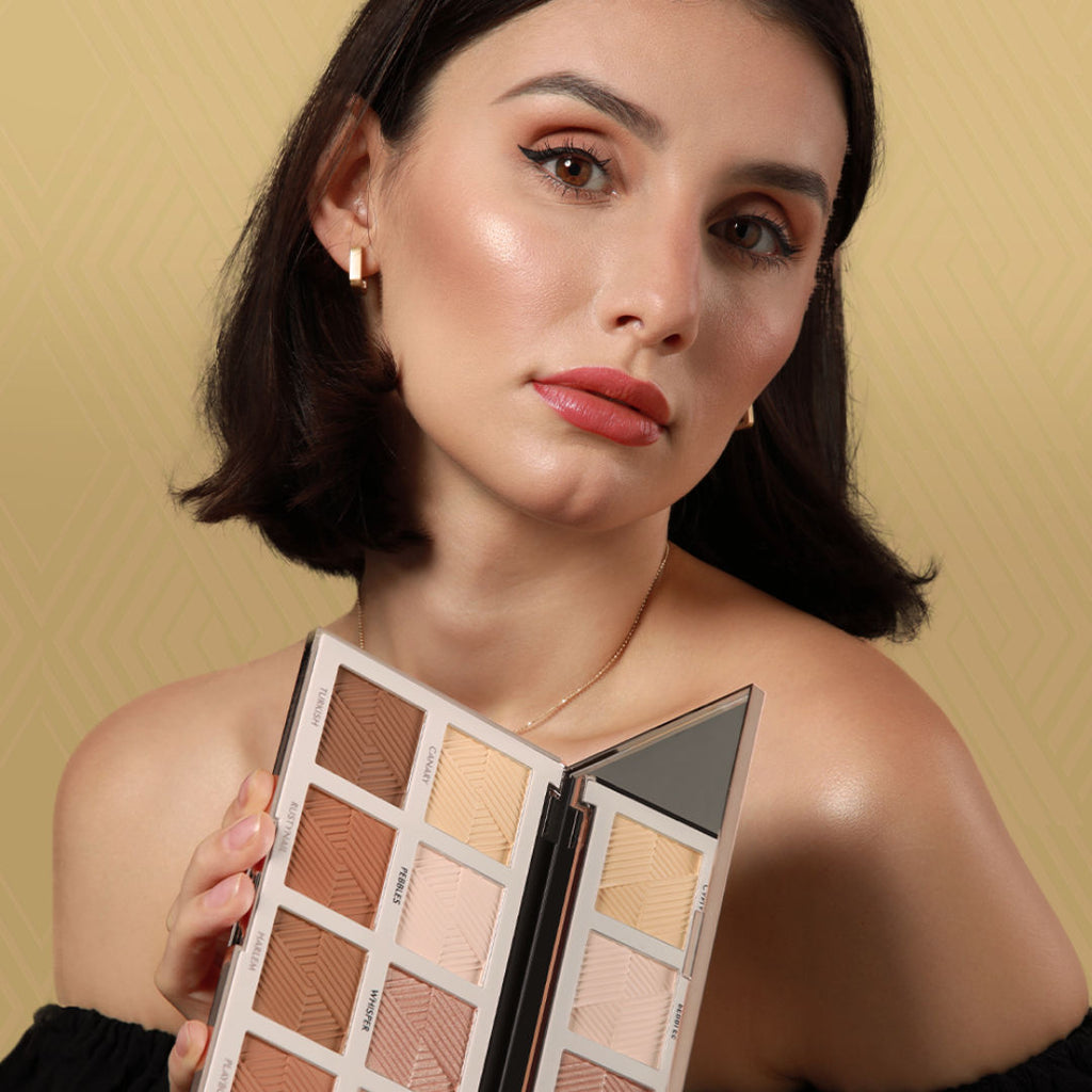 Essential Highlighter & Contour Powder Palette BKS003