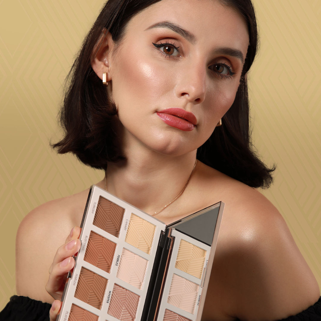 Essential Highlighter & Contour Powder Palette BKS003