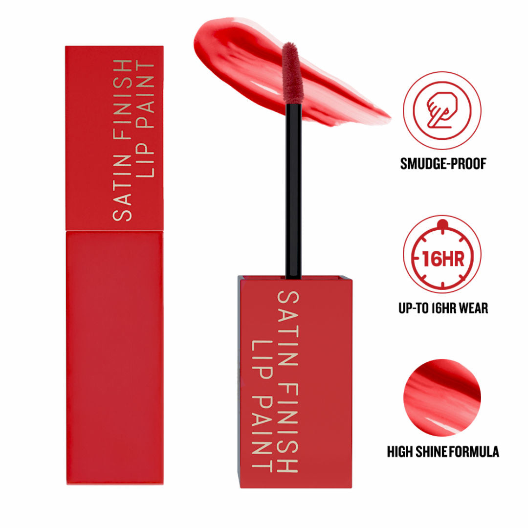 Essential Satin Finish Lip Paint - Coral Curve