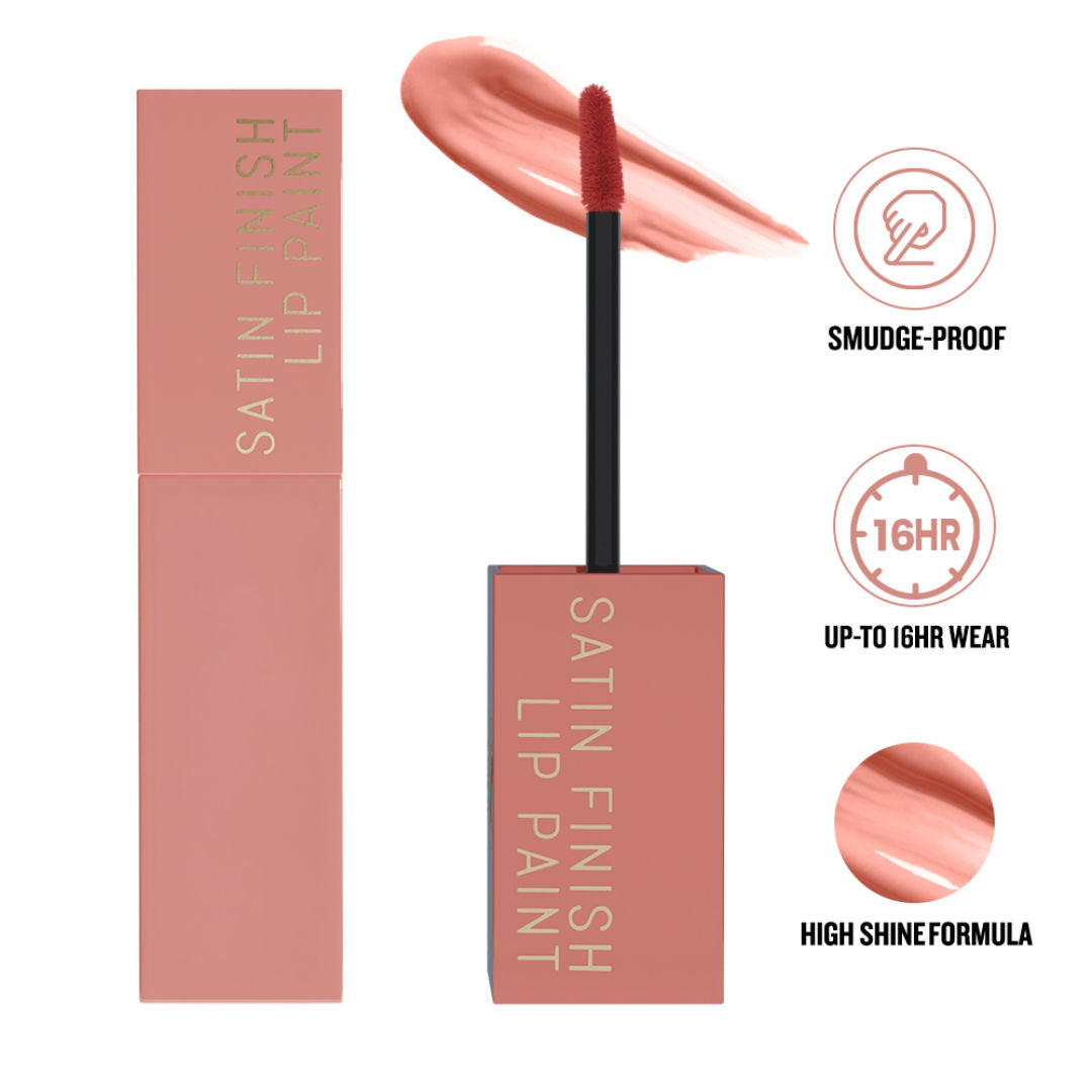 Essential Satin Finish Lip Paint - Tropical Pink