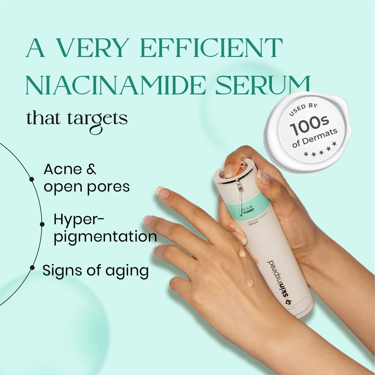 Aqua Pump 10% Niacinamide Face Serum