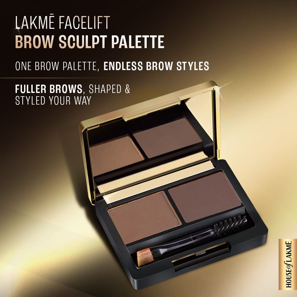 Facelift Brow Sculpt Palette With Dual Applicator, Natural Matte Finish
