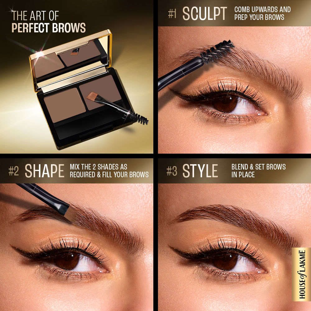 Facelift Brow Sculpt Palette With Dual Applicator, Natural Matte Finish