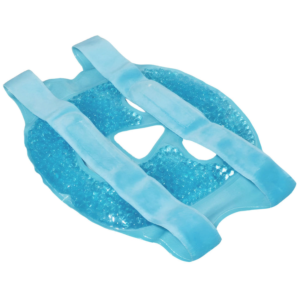 Ice Face Mask with Cooling Gel for Facial Puffiness, Reduced Dark Circles & Under Eyes (Blue)