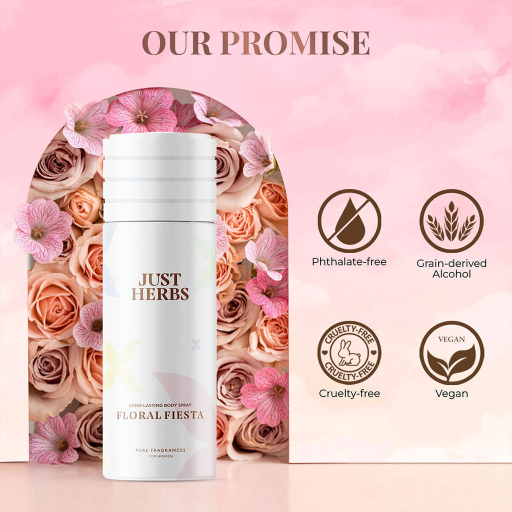 Long Lasting & Refreshing Deodrant And Body Spray - Floral Fiesta