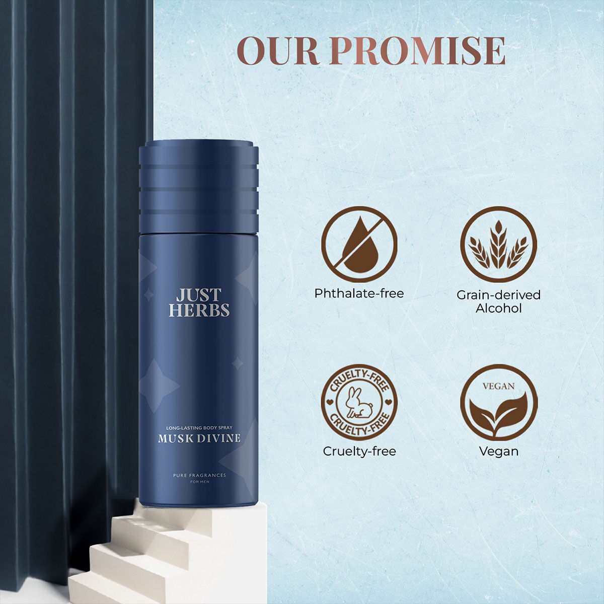 Long Lasting & Refreshing Deodorant And Body Spray - Musk Divine