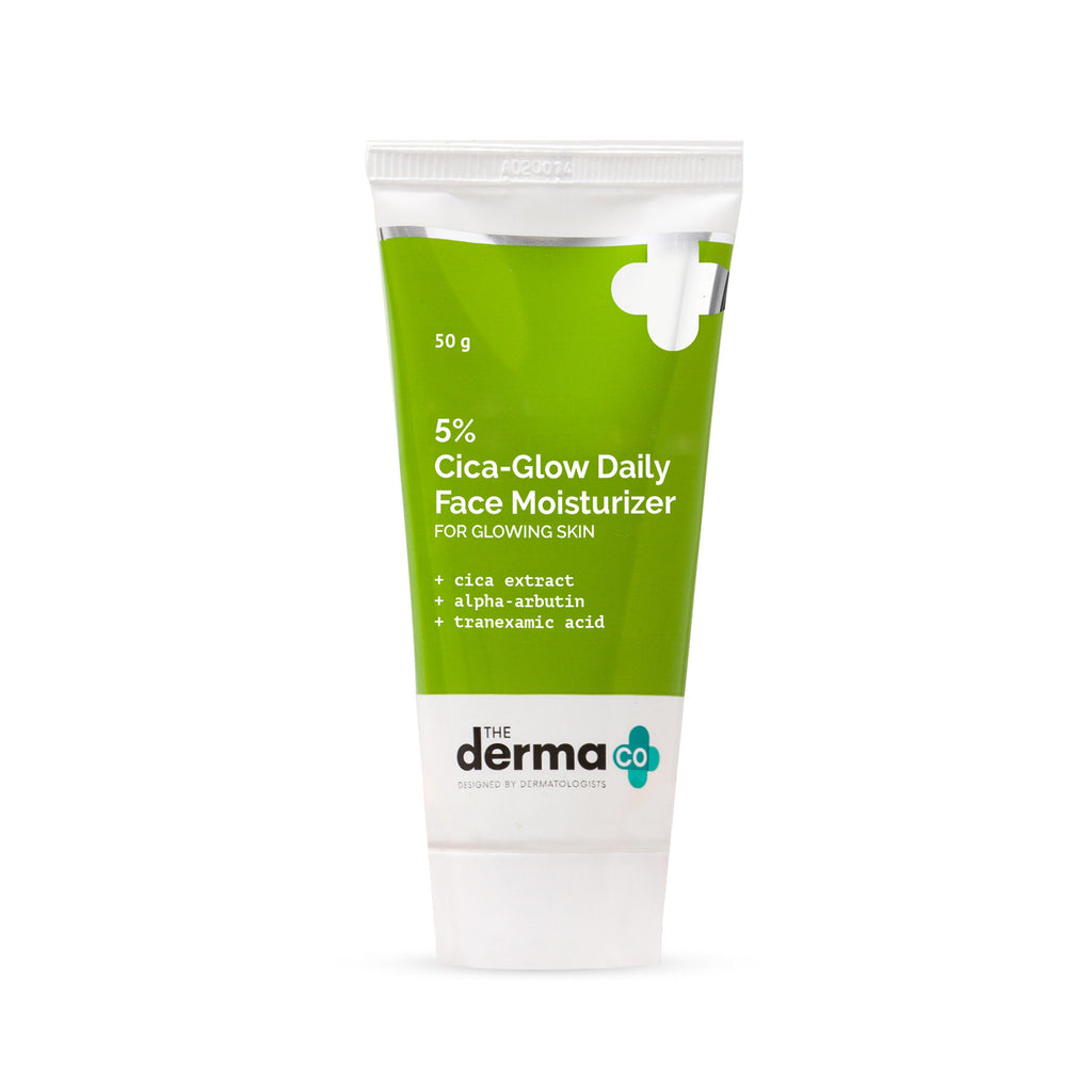 5% Cica-glow Moisturizer With Alpha Arbutin & Tranexamic Acid For Glowing Skin