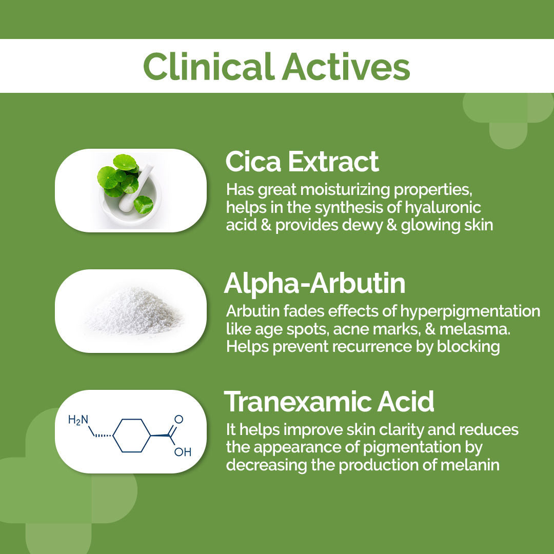 5% Cica-glow Moisturizer With Alpha Arbutin & Tranexamic Acid For Glowing Skin