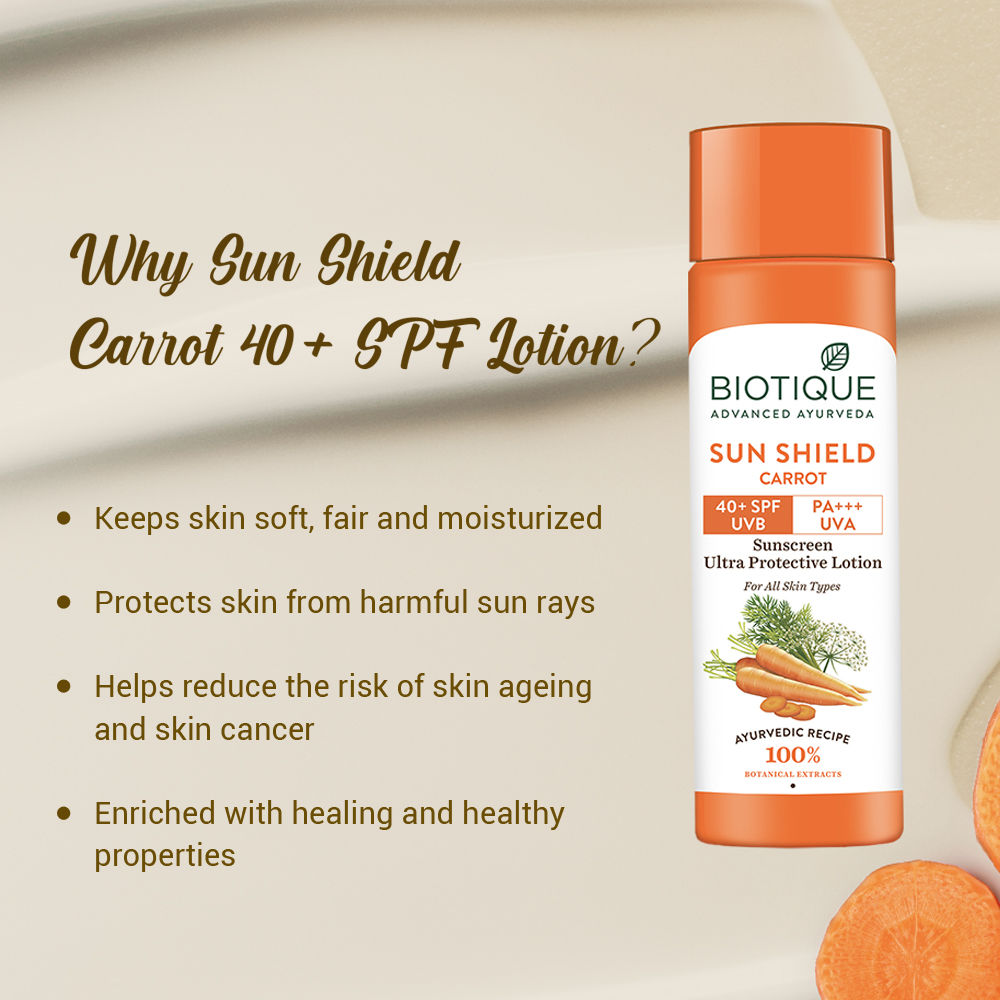 Bio Carrot Ultra Soothing Face Lotion 40+ SPF Sunscreen