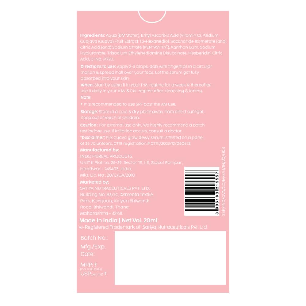 10% Vitamin C Guava Face Serum for Skin Brightening & Even tone with Hyaluronic acid & Pentavitin