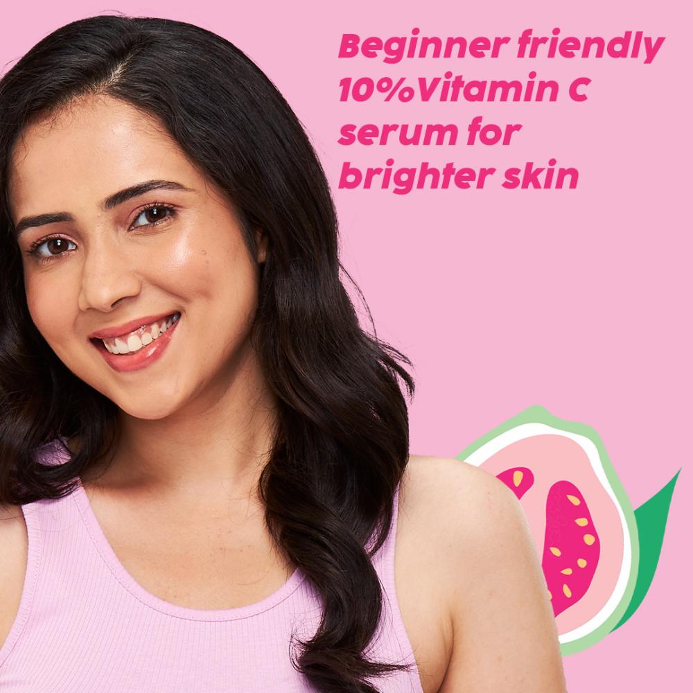 10% Vitamin C Guava Face Serum for Skin Brightening & Even tone with Hyaluronic acid & Pentavitin