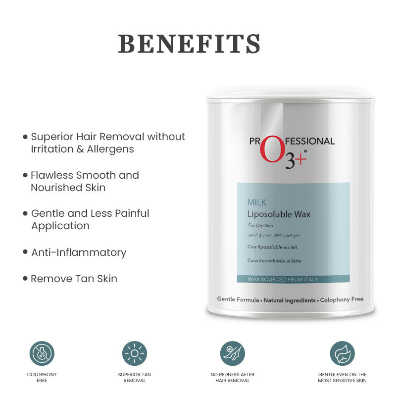 Milk Liposoluble Wax For Dry Skin Body Hair Removal