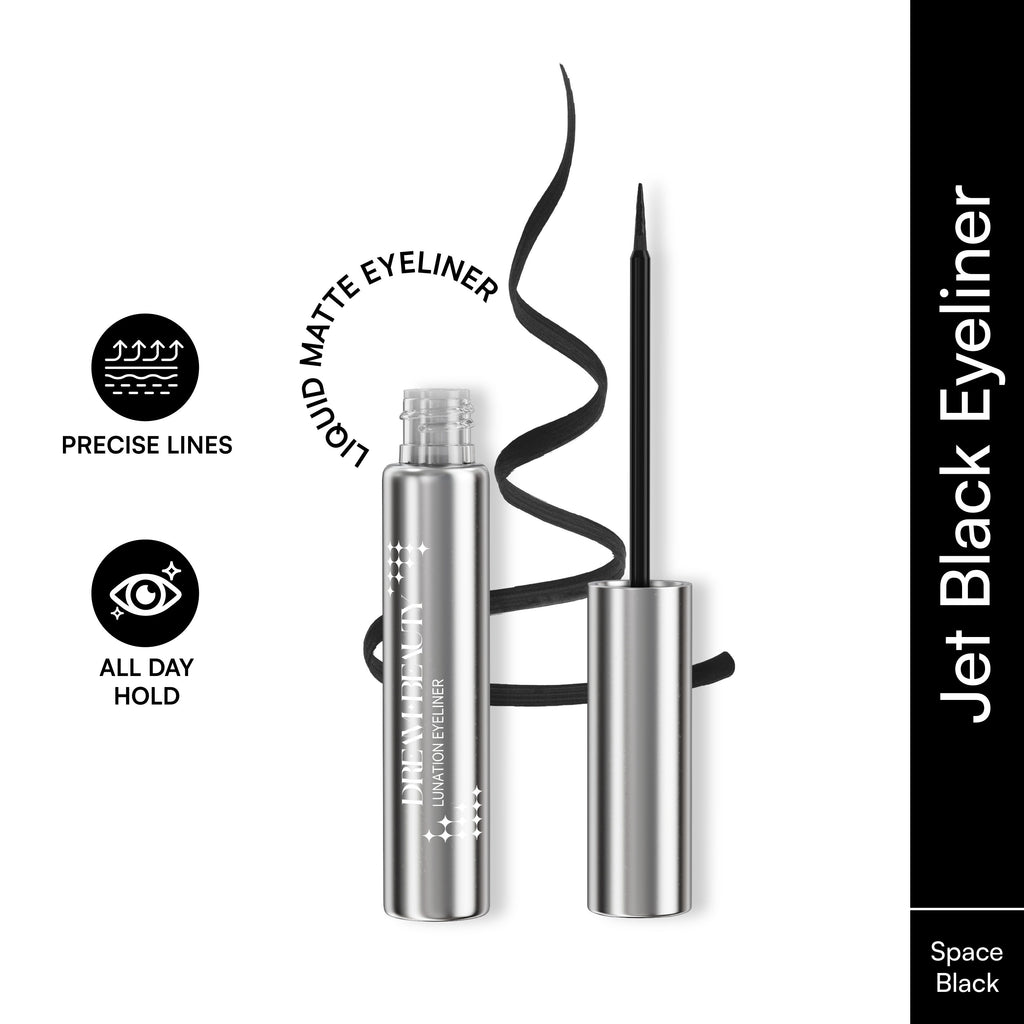 Lunation Eyeliner, Smudgeproof, Waterproof, Lasts Upto 24Hr - Space Black