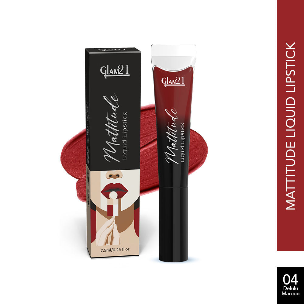 Mattitude Liquid Matte Lipstick - Delulu Maroon