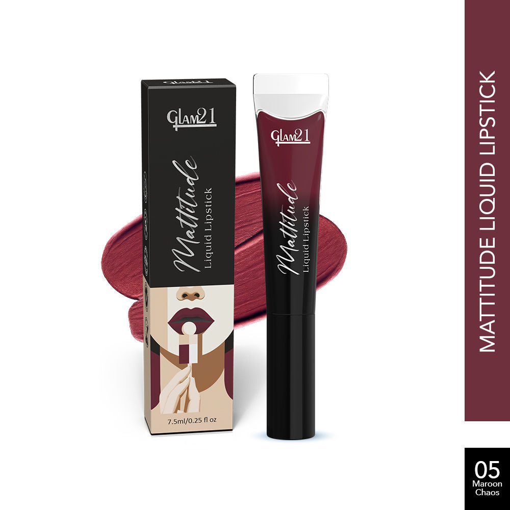 Mattitude Liquid Matte Lipstick - Maroon Chaos