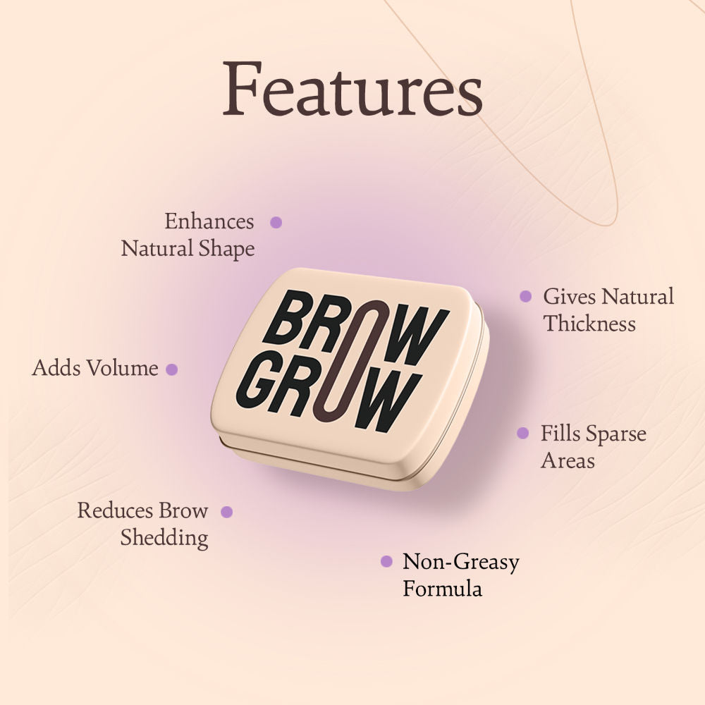 Brow Grow - Brow Growth Enhancer with 2 Spoolies - Promotes Eyebrow Growth