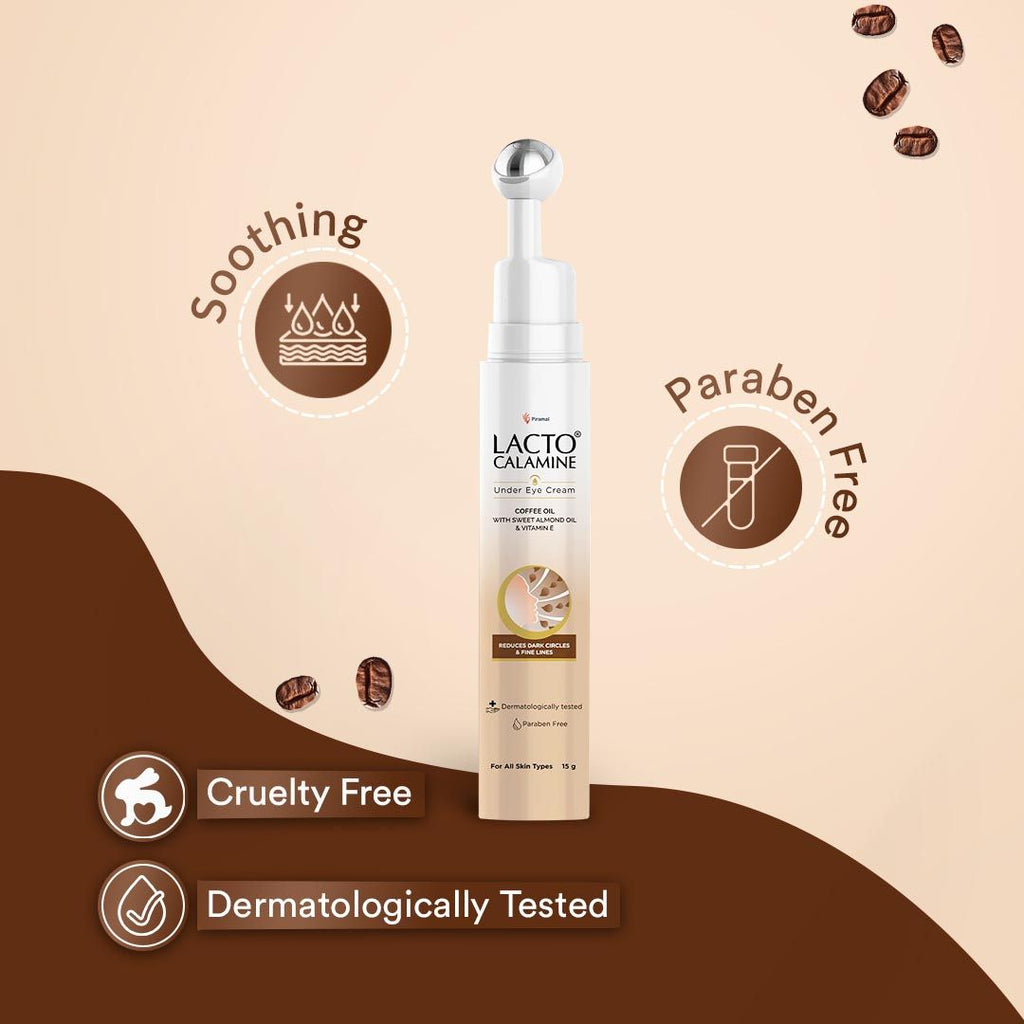Under Eye Cream for Dark Circles, Puffiness with Coffee Oil & Vitamin E