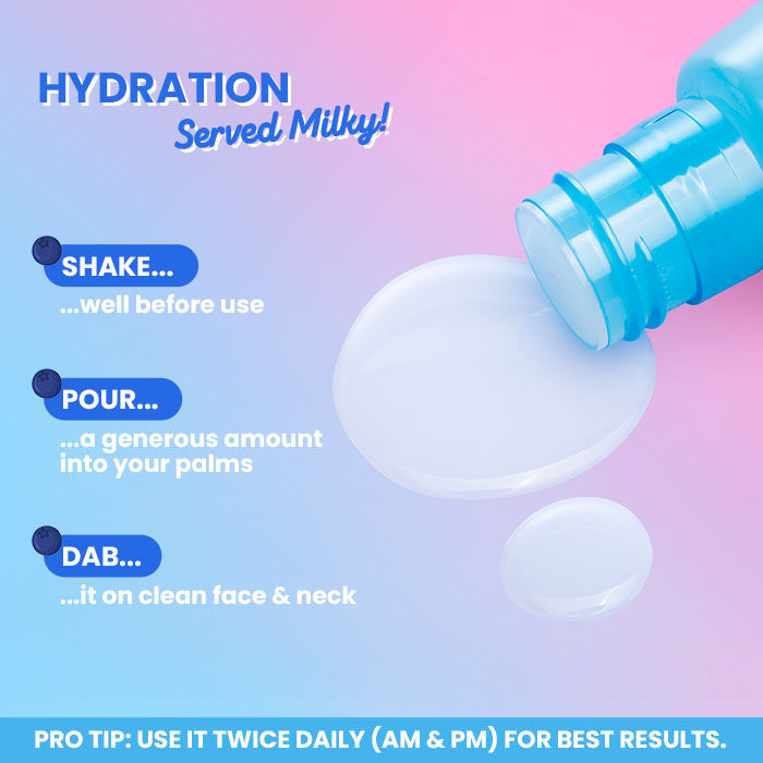 Blueberry Hydrate Barrier Repair Milky Toner Essence, With 5 Ceramides & Hyaluronic