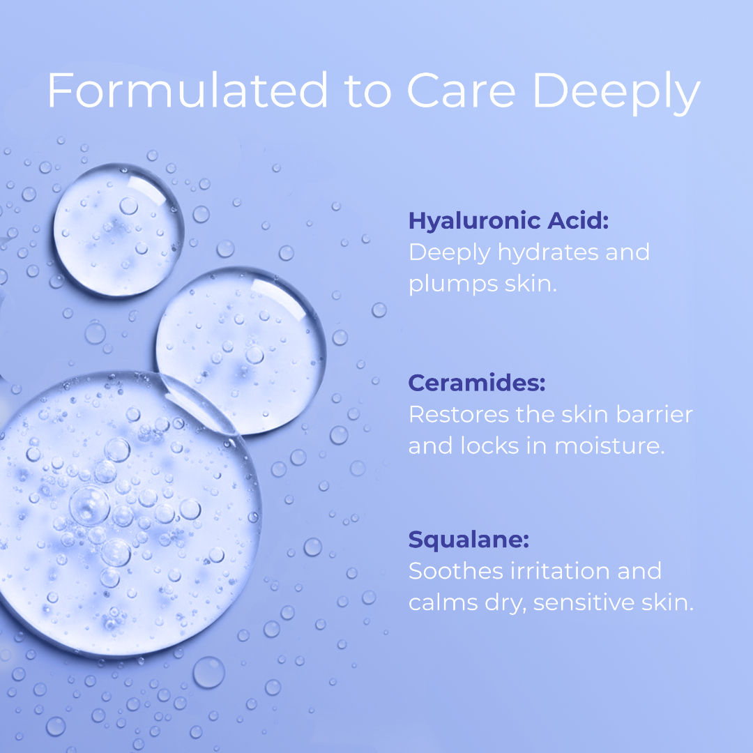 Hydrating Sheet Mask - With Ceramides & Hyaluronic Acid (Soothes, Cycle Care for Dry Skin)