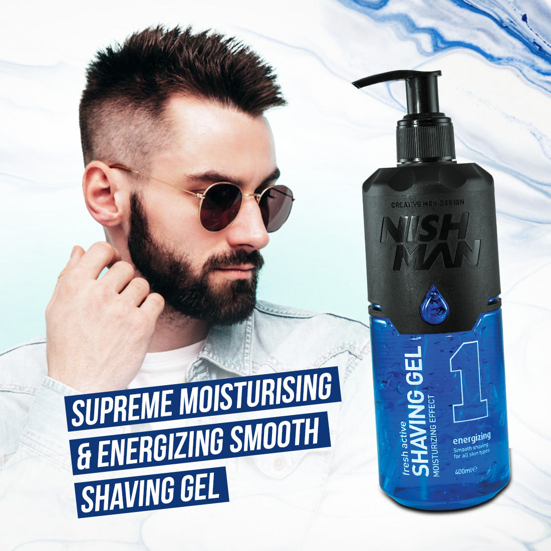 Fresh Active Energizing Shaving Gel Moisturizing Effect
