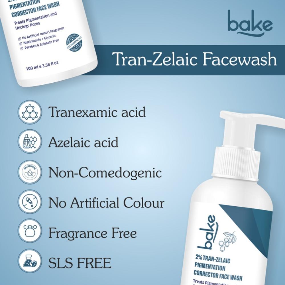 2% Tran-Zelaic Pigmentation Corrector Milky Face Wash For Pigmentation and Unclogged pores