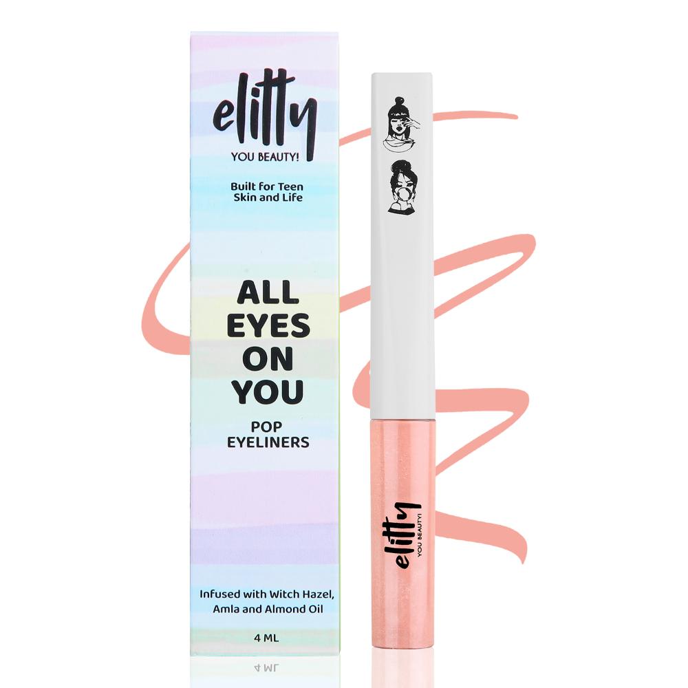 Matte Pop Coloured Eyeliner - Love Peach