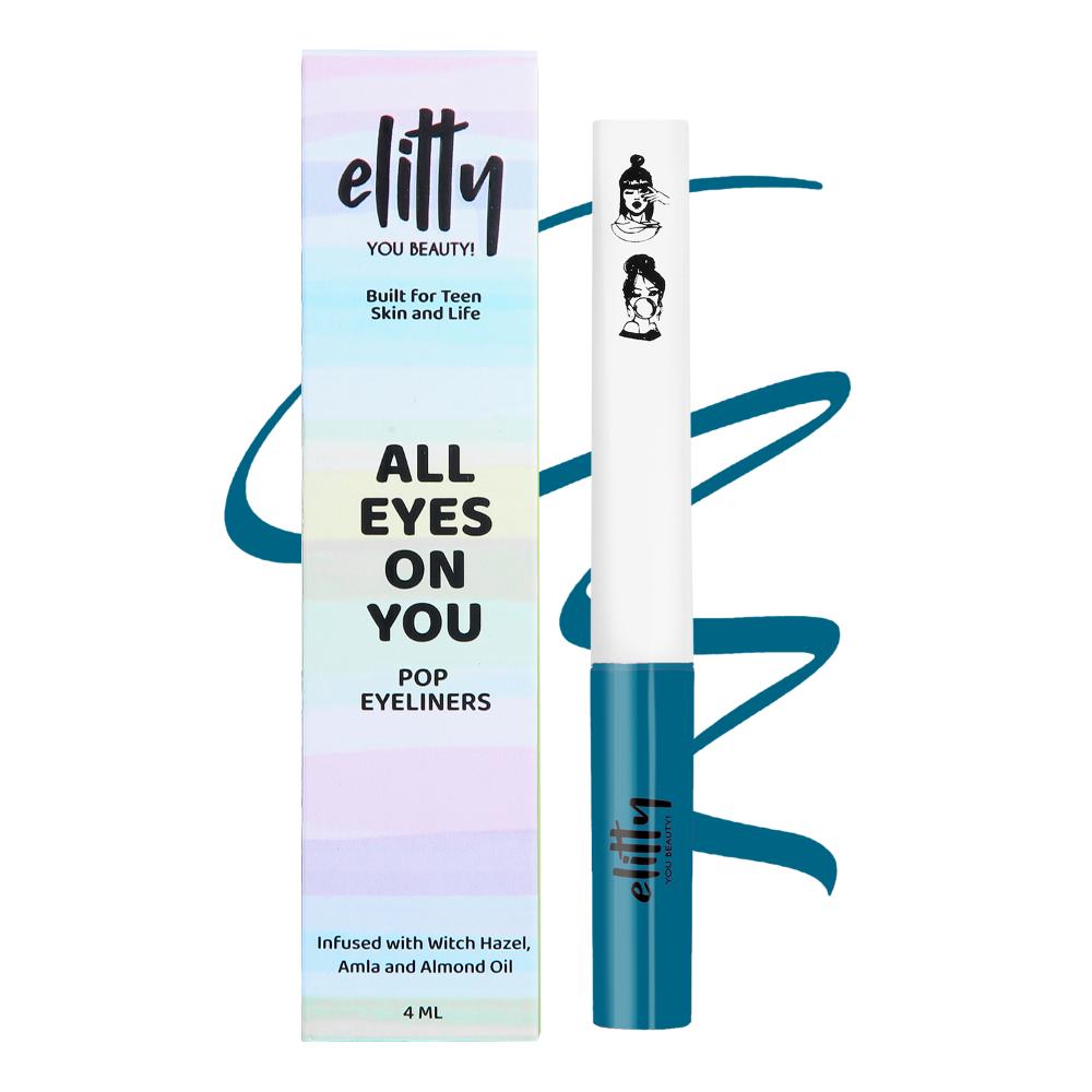 Matte Pop Coloured Eyeliner - Teal Appeal