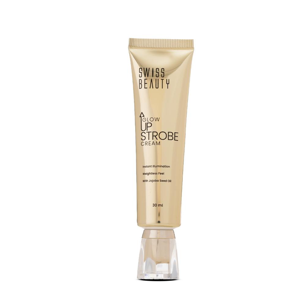 Glow Up Strobe Cream, Dewy Radiance, Versatile Use With Jojoba Oil
