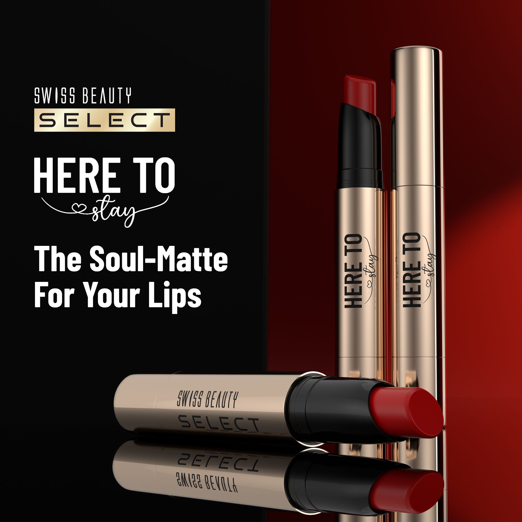 Select Here To Stay Lip Crayon Velvety-Matte Finish , 12-Hour Stay