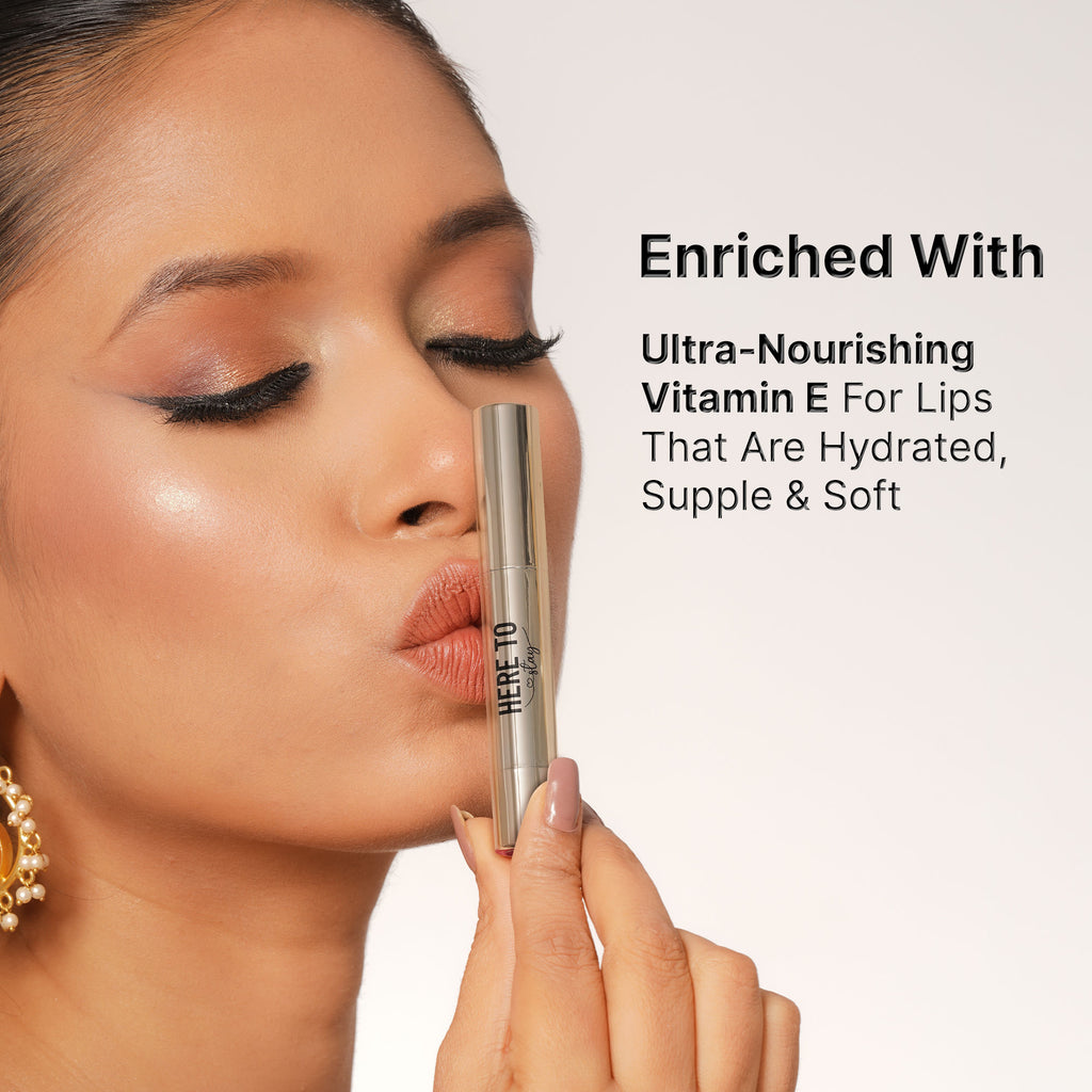 Select Here To Stay Lip Crayon Velvety-Matte Finish , 12-Hour Stay
