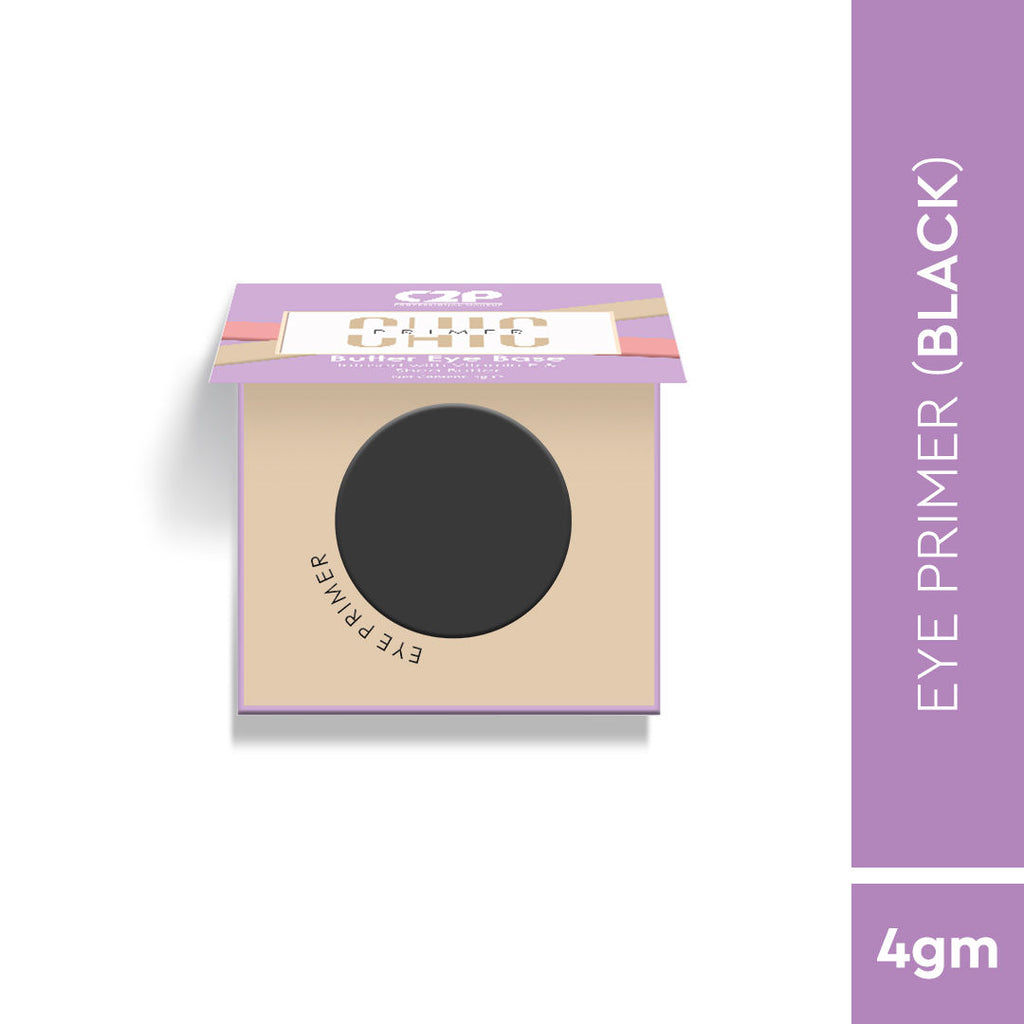 Chic Butter Eye Makeup Base Primer Hold Eyeshadow Fixing Pigment and Glitters - Black