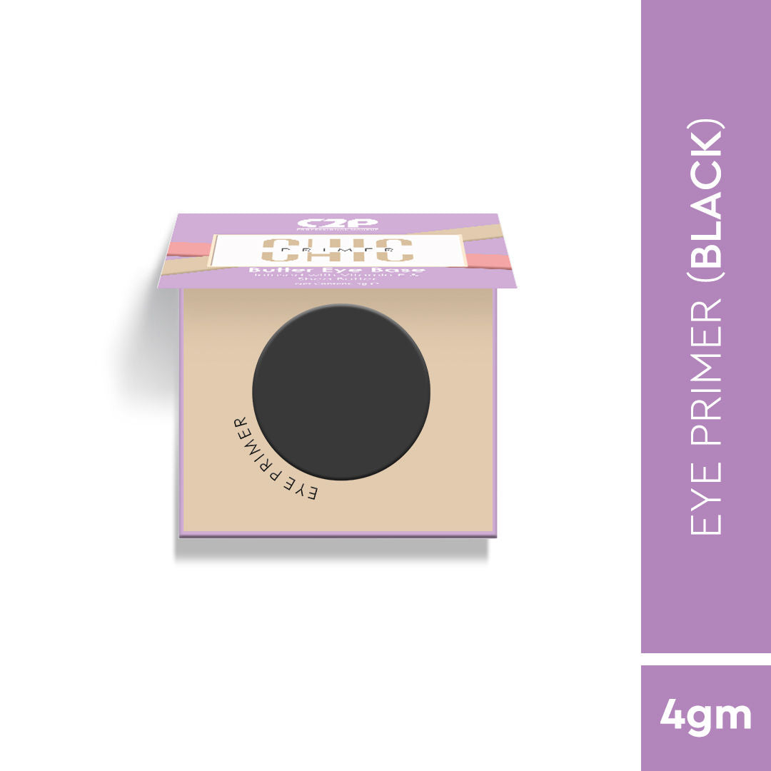 Chic Butter Eye Makeup Base Primer Hold Eyeshadow Fixing Pigment and Glitters - Black