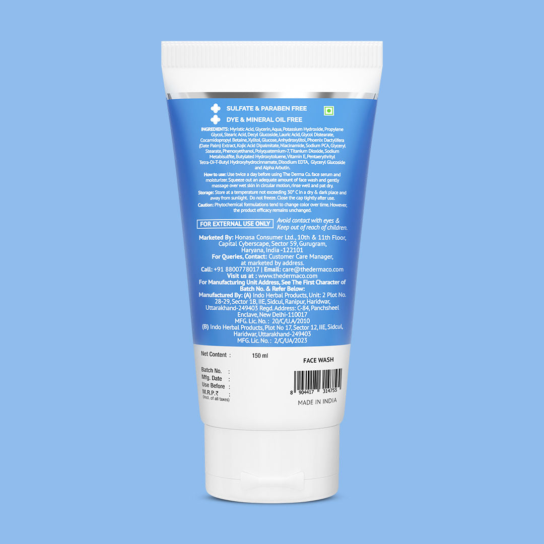 1% Kojic Acid Face Wash with Niacinamide For Dark Spots & Pigmentation