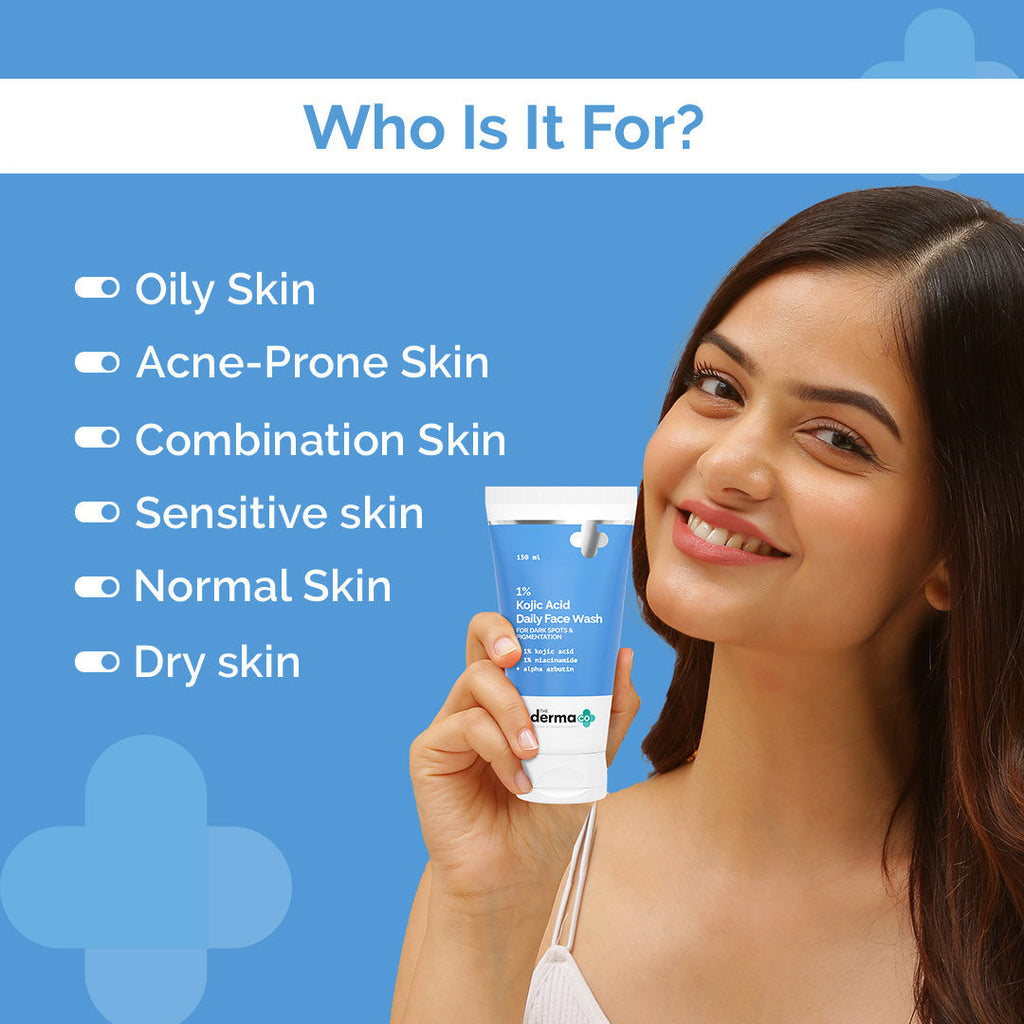 1% Kojic Acid Face Wash with Niacinamide For Dark Spots & Pigmentation