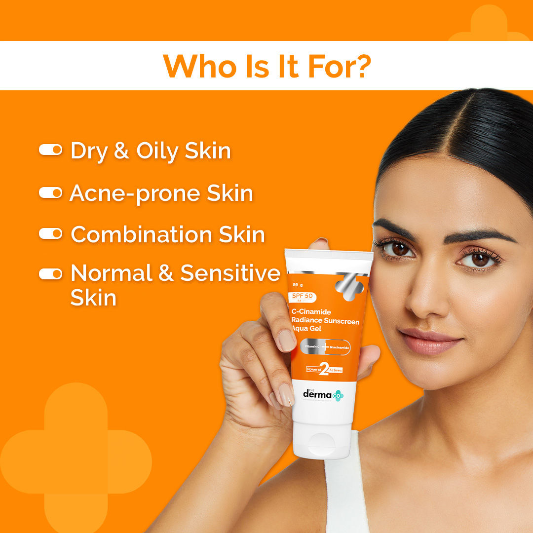 C-Cinamide Sunscreen SPF 50 Aqua Gel PA++++ With Vitamin C & Niacinamide