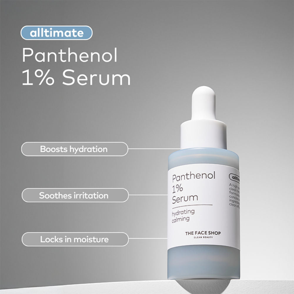 Alltimate Panthenol 1% Korean Serum - Hydrating & Moisturizing with Hyaluronic Acid