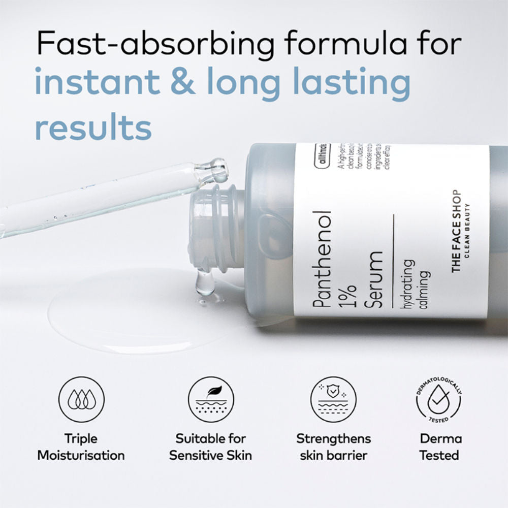 Alltimate Panthenol 1% Korean Serum - Hydrating & Moisturizing with Hyaluronic Acid